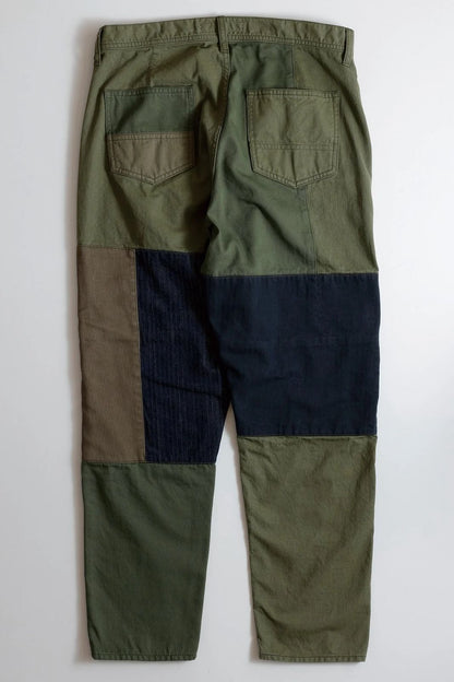 FDMTL FA25PN31B PATCHWORK PANTS RINSE KHAKI
