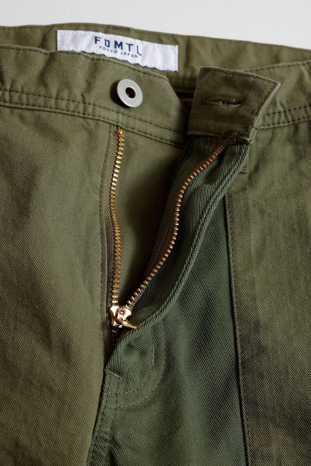 FDMTL FA25PN31B PATCHWORK PANTS RINSE KHAKI