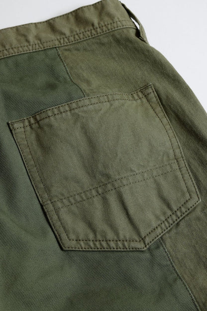 FDMTL FA25PN31B PATCHWORK PANTS RINSE KHAKI