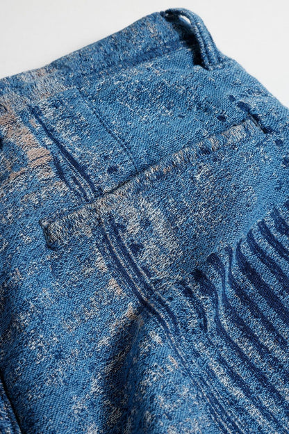 FDMTL FA25PN37U BORO JAQUARD WIDE PANTS 3YR WASH