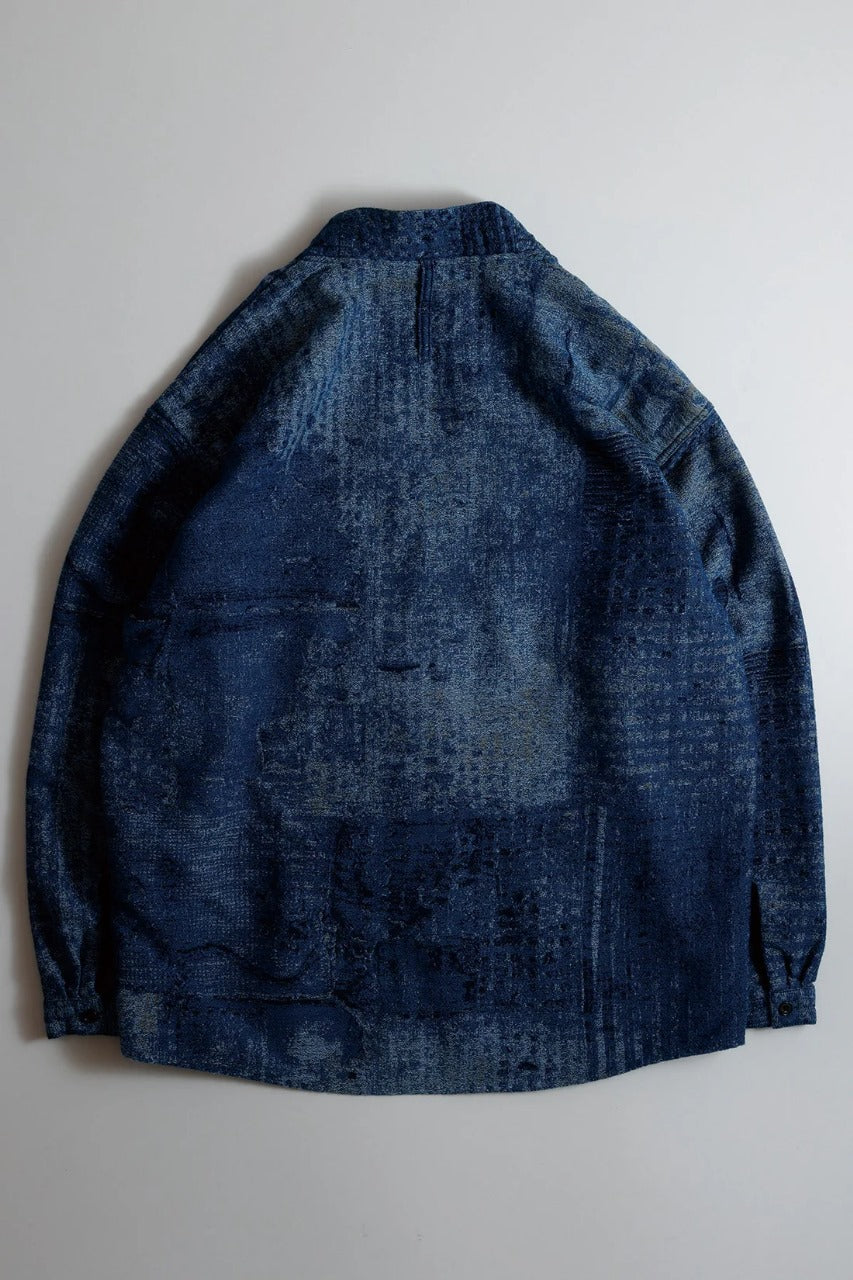 FDMTL FA25SH47R BORO HAORI JAQUARD RINSE JACKET