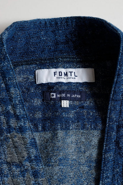 FDMTL FA25SH47R BORO HAORI JAQUARD RINSE JACKET