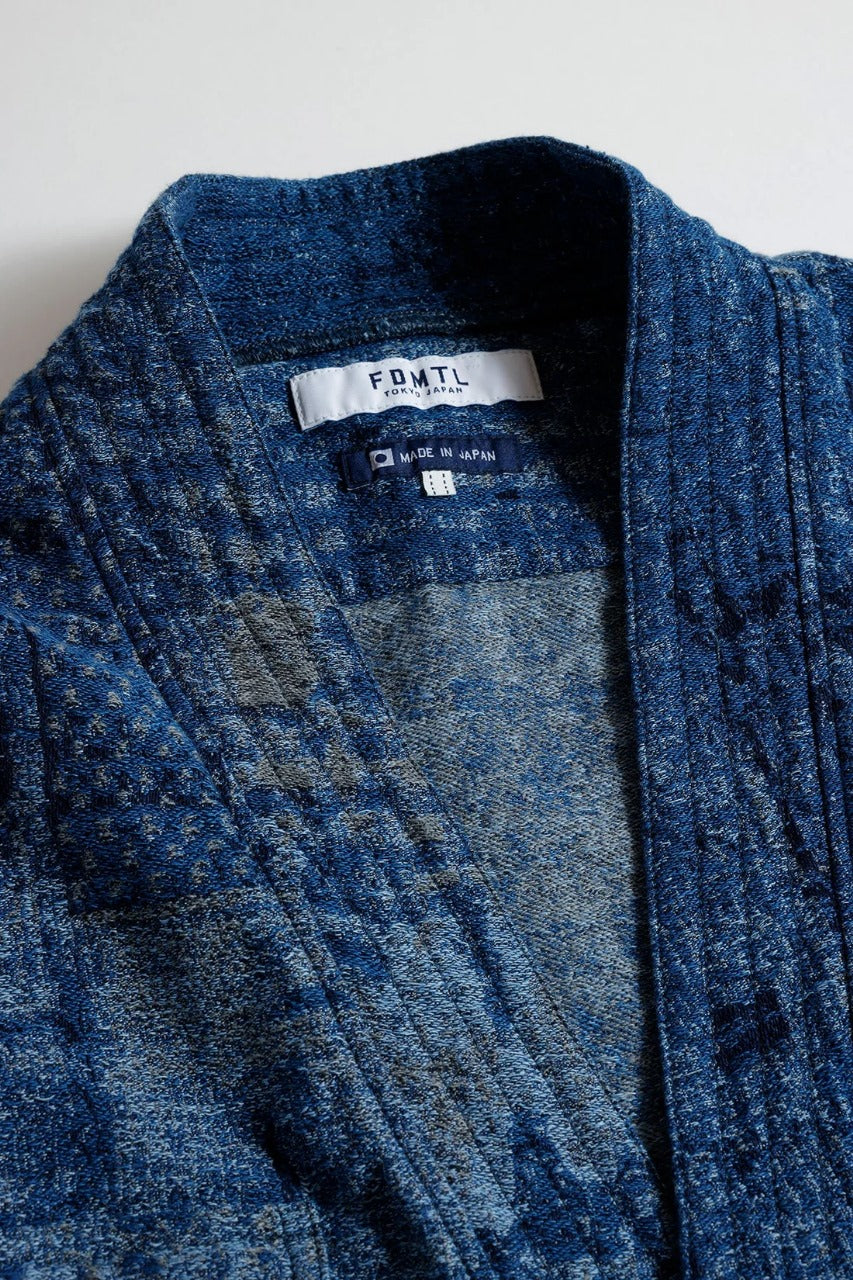 FDMTL FA25SH47R BORO HAORI JAQUARD RINSE JACKET