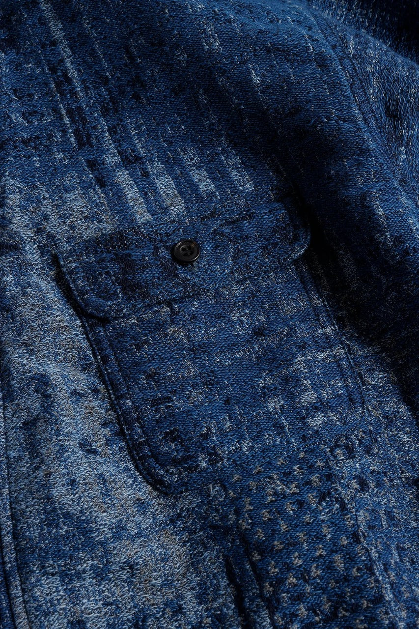 FDMTL FA25SH47R BORO HAORI JAQUARD RINSE JACKET