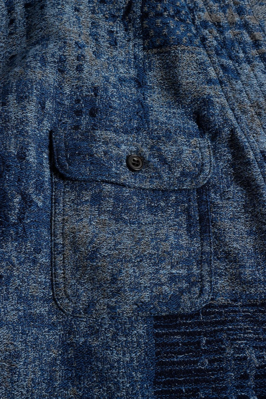 FDMTL FA25SH47R BORO HAORI JAQUARD RINSE JACKET