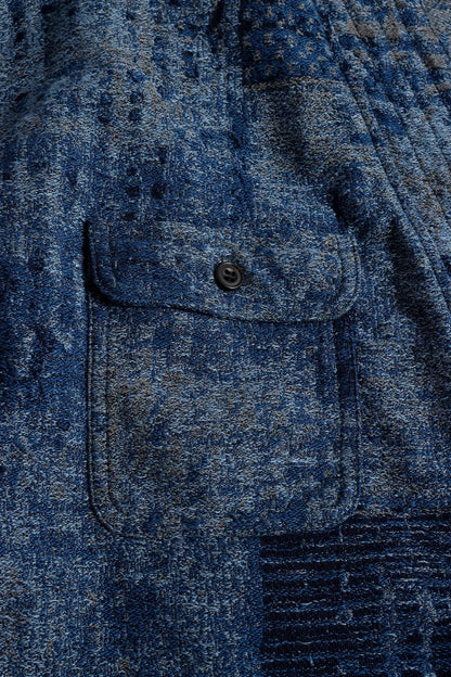 FDMTL FA25SH47R BORO HAORI JAQUARD RINSE JACKET