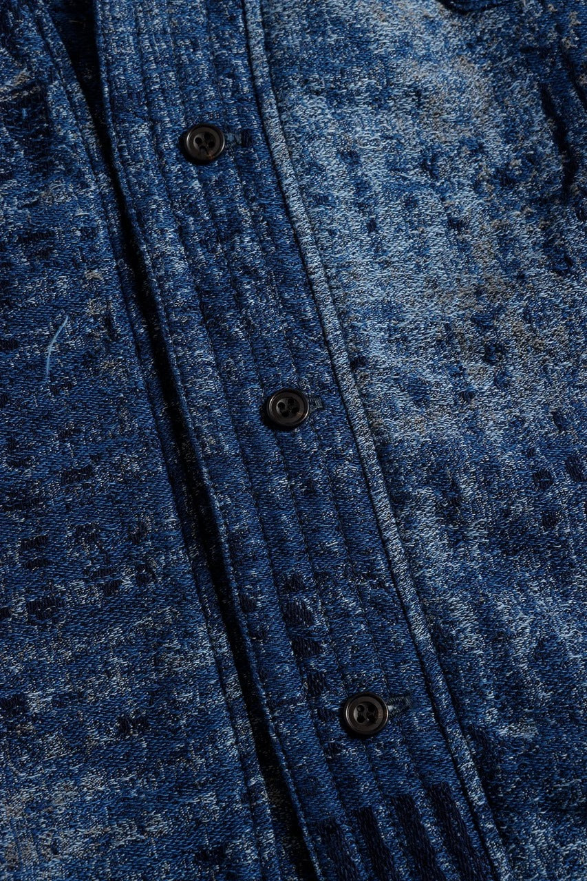 FDMTL FA25SH47R BORO HAORI JAQUARD RINSE JACKET