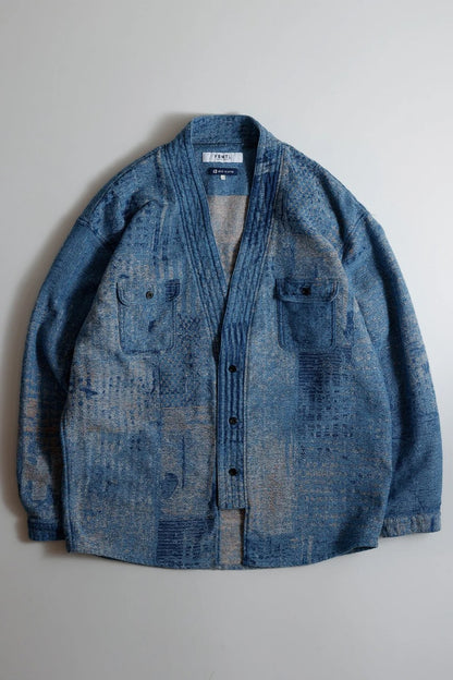 FDMTL FA25SH47U BORO HAORI JAQUARD JACKET 3YR Wash