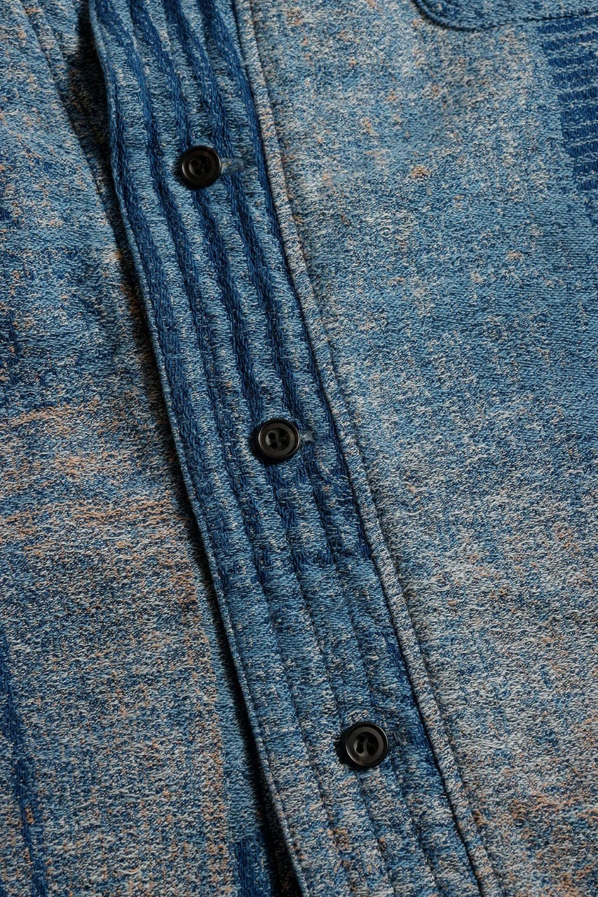 FDMTL FA25SH47U BORO HAORI JAQUARD JACKET 3YR Wash