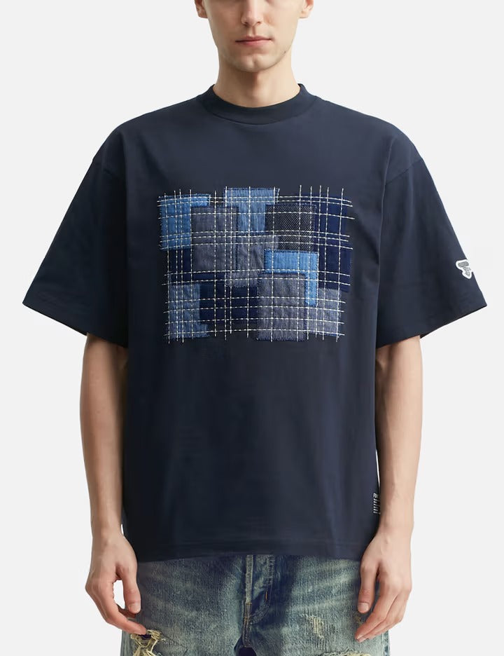 FDMTL BORO EMBROIDERED TEE FA25/TE36 Navy