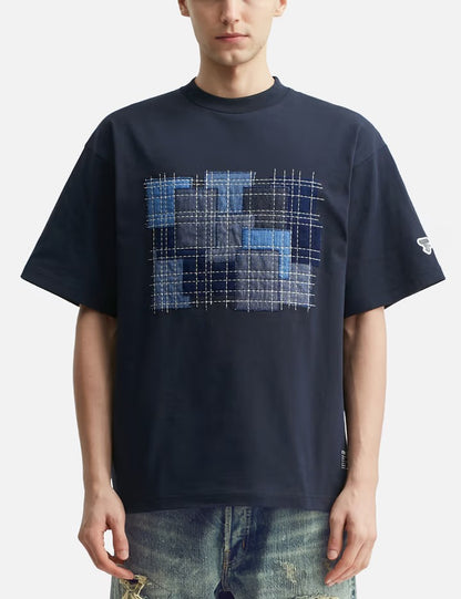FDMTL BORO EMBROIDERED TEE FA25/TE36 Navy