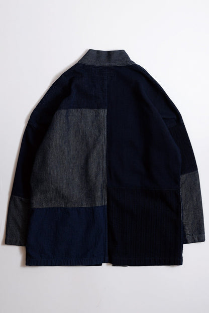 FDMTL PACHWORK HAORI JACKET RINSE FA26/JK11R INDIGO