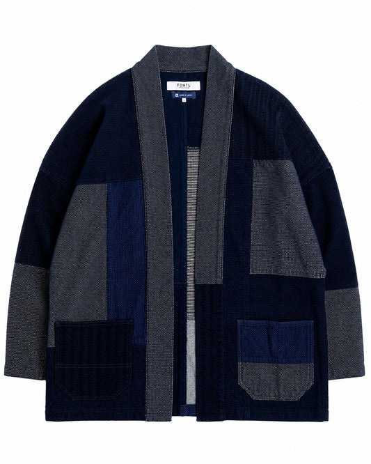 FDMTL PACHWORK HAORI JACKET RINSE FA26/JK11R INDIGO