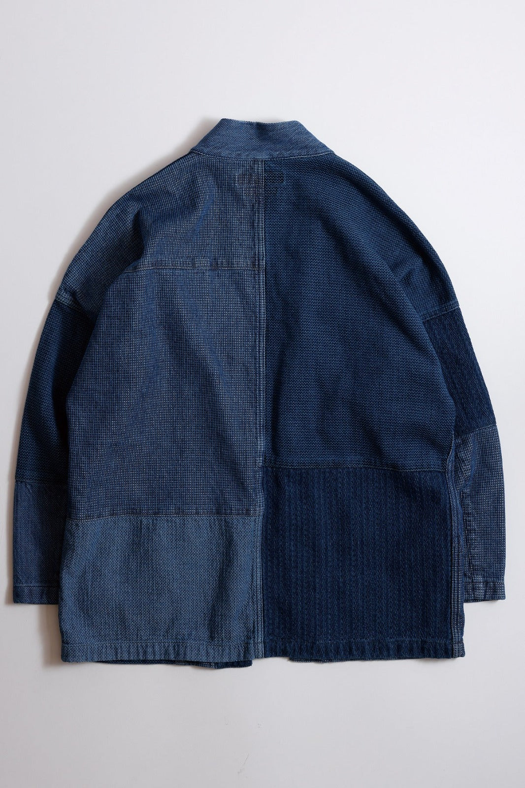 FDMTL PACHWORK HAORI JACKET 3YR WASH FA26/JK11U INDIGO