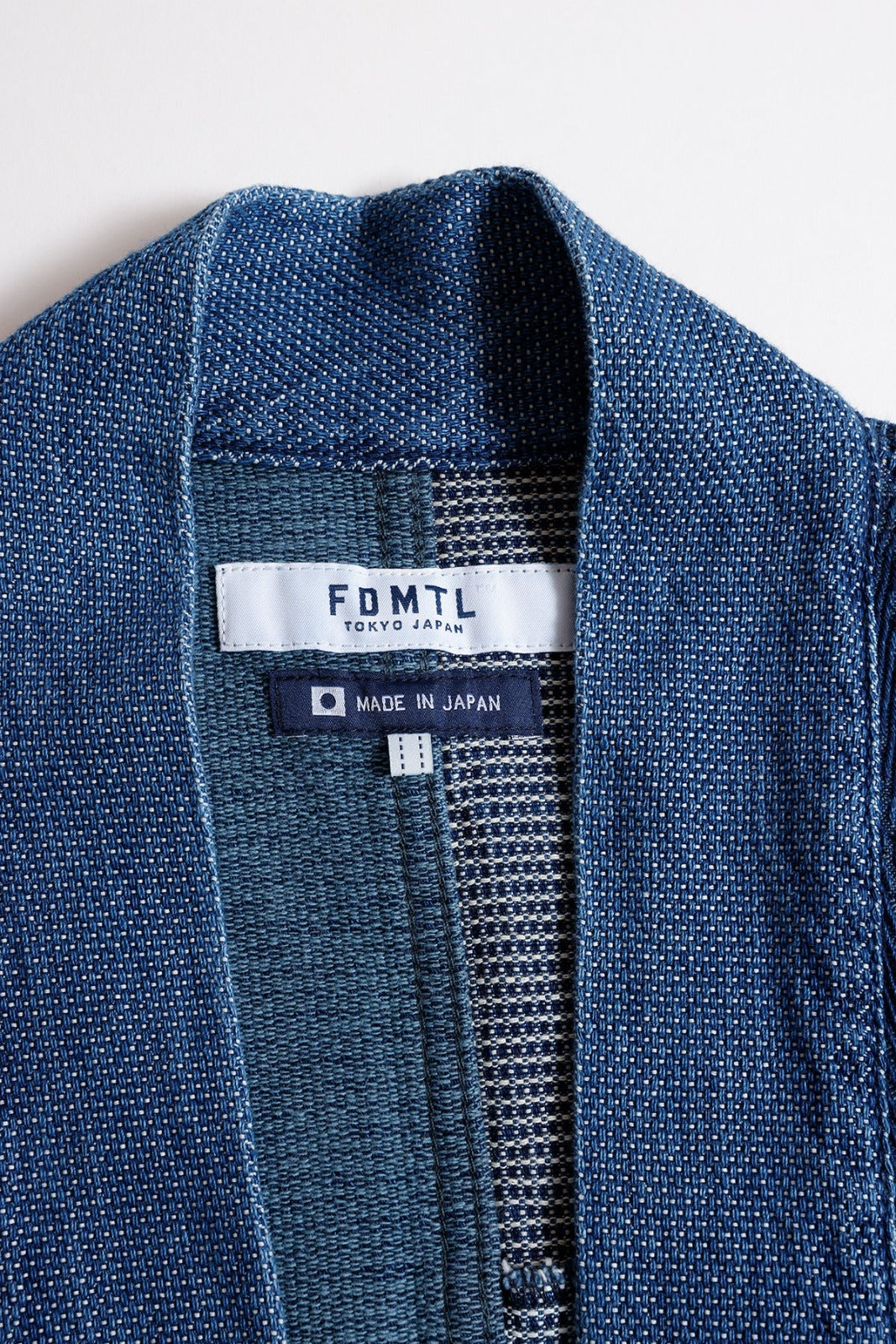 FDMTL PACHWORK HAORI JACKET 3YR WASH FA26/JK11U INDIGO