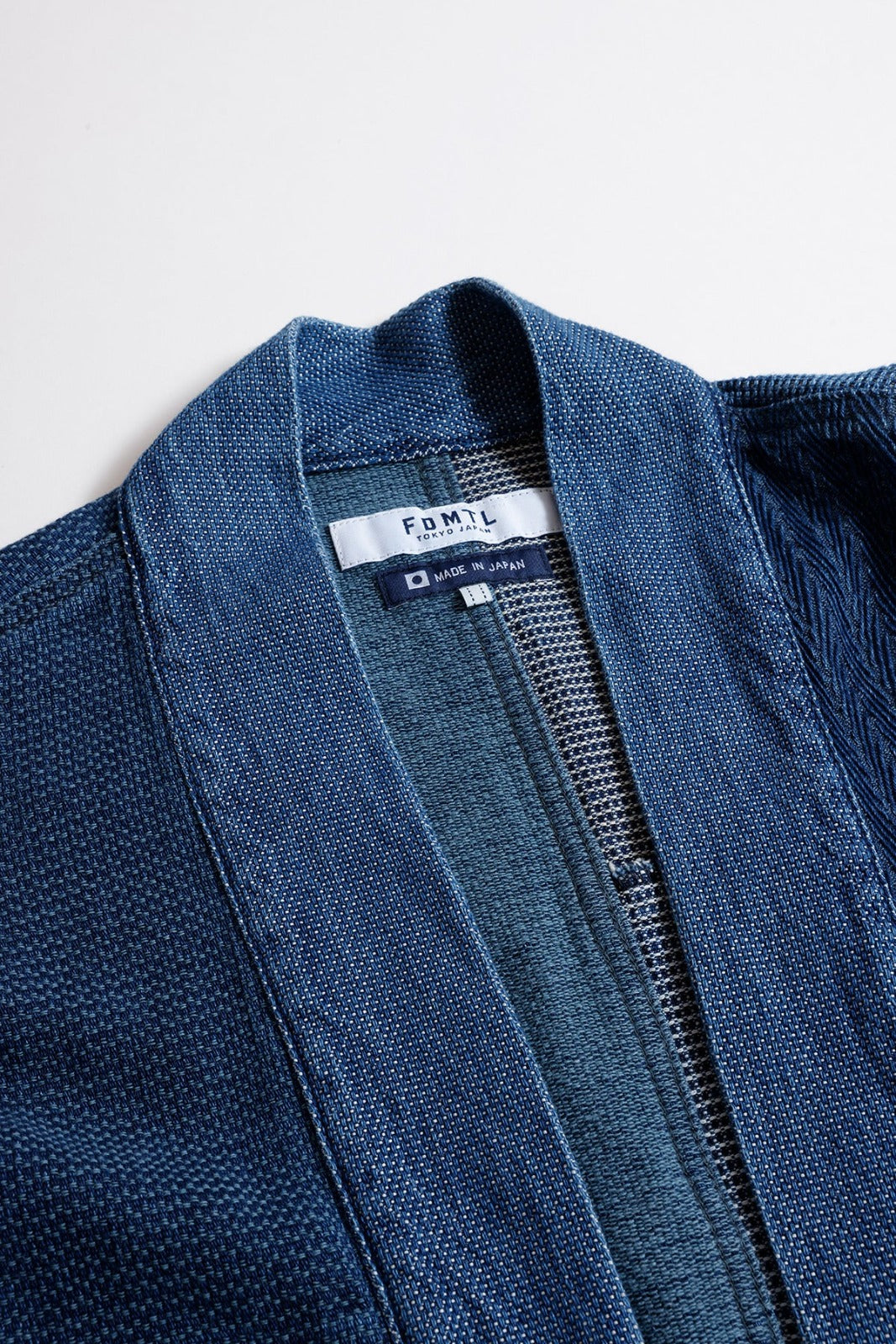 FDMTL PACHWORK HAORI JACKET 3YR WASH FA26/JK11U INDIGO
