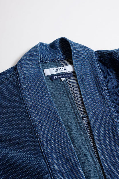 FDMTL PACHWORK HAORI JACKET 3YR WASH FA26/JK11U INDIGO