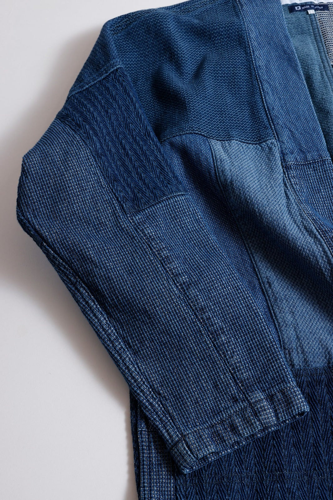FDMTL PACHWORK HAORI JACKET 3YR WASH FA26/JK11U INDIGO