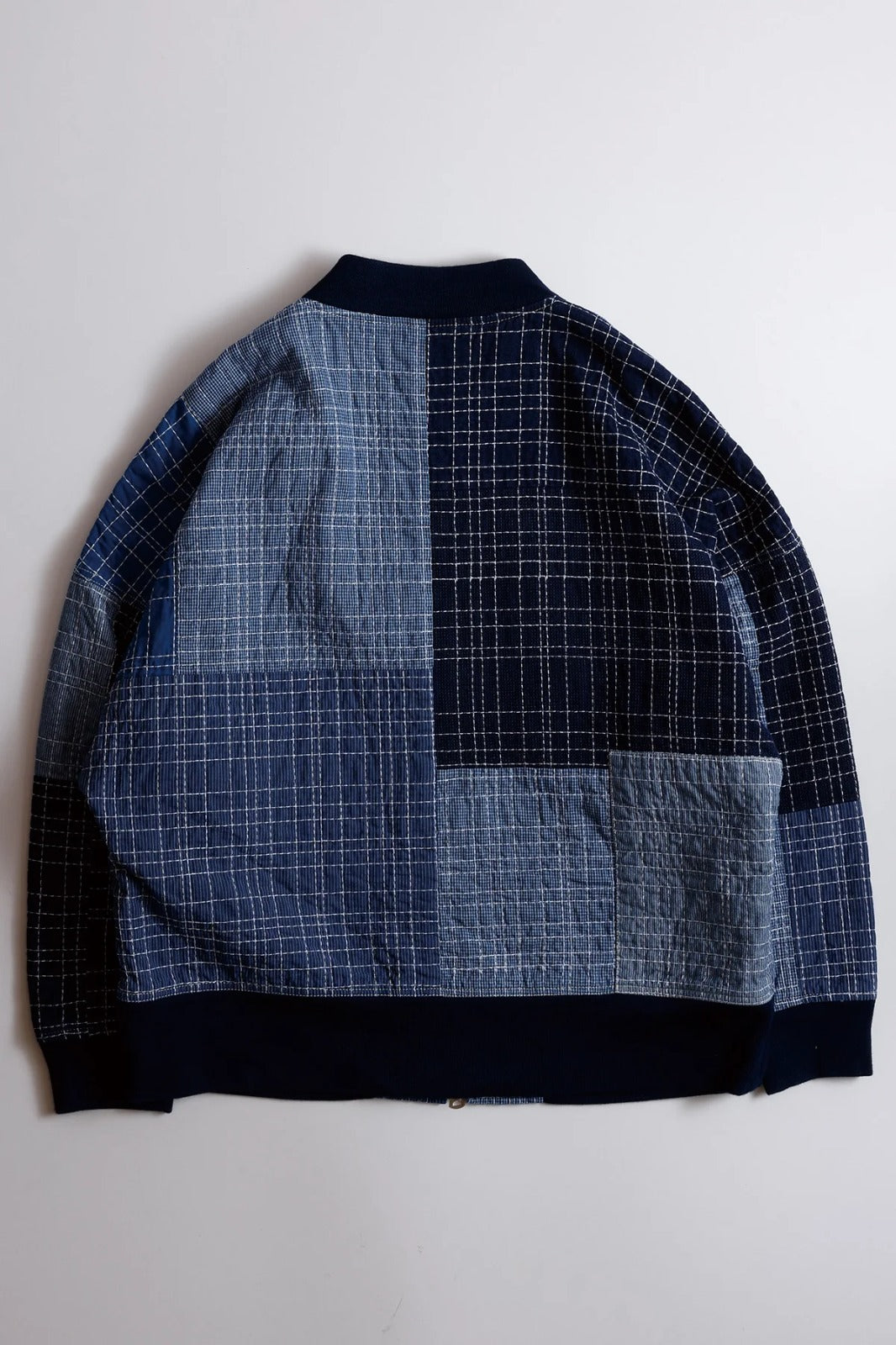 FDMTL SASHIKO BOMBER JACKET RINSE FA26/JK21R INDIGO