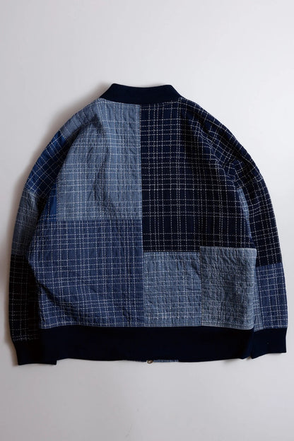 FDMTL SASHIKO BOMBER JACKET RINSE FA26/JK21R INDIGO