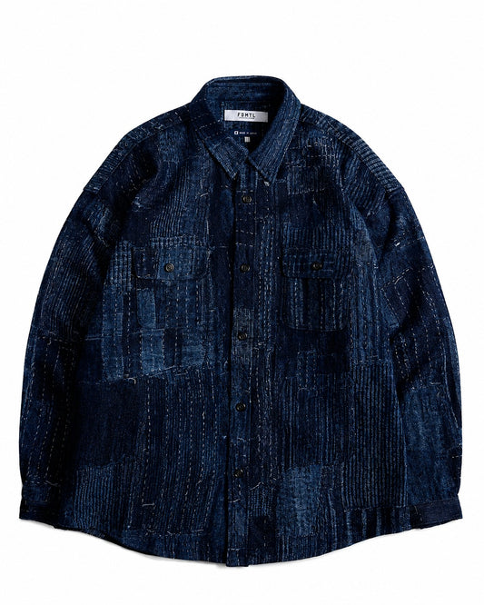 FDMTL BORO SHIRT RINSE FA26/SH17R INDIGO