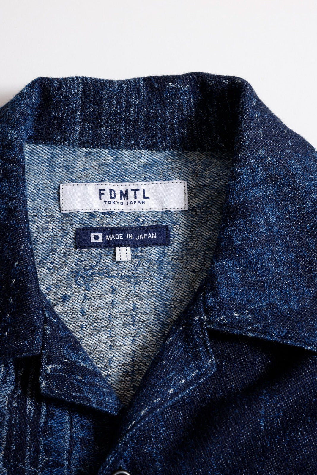 FDMTL BORO S/S SHIRT RINSE FA26/SH27R INDIGO
