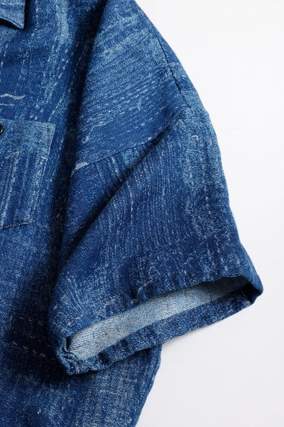 FDMTL BORO S/S SHIRT 3YR WASH FA26/SH27U INDIGO