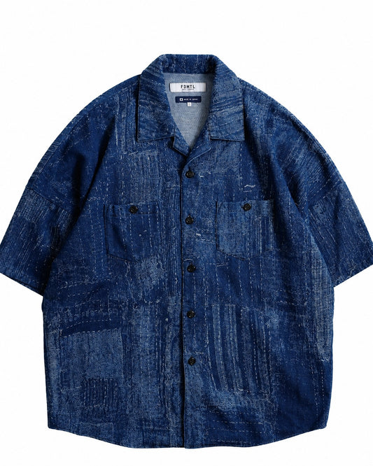 FDMTL BORO S/S SHIRT 3YR WASH FA26/SH27U INDIGO