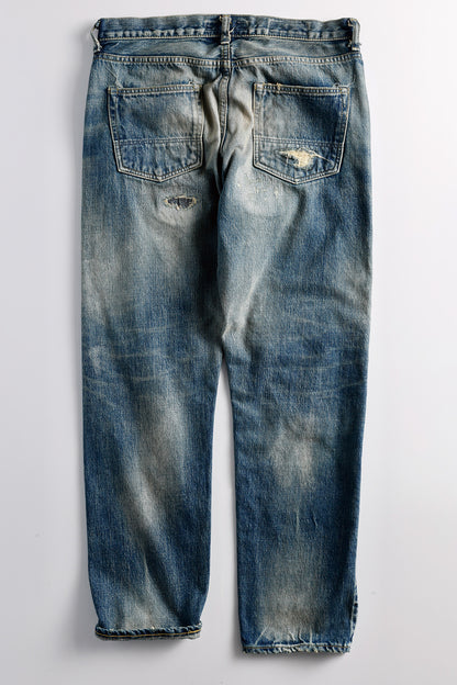 FDMTL FA25MG131 Indigo Patchwork Classic Fit Denim