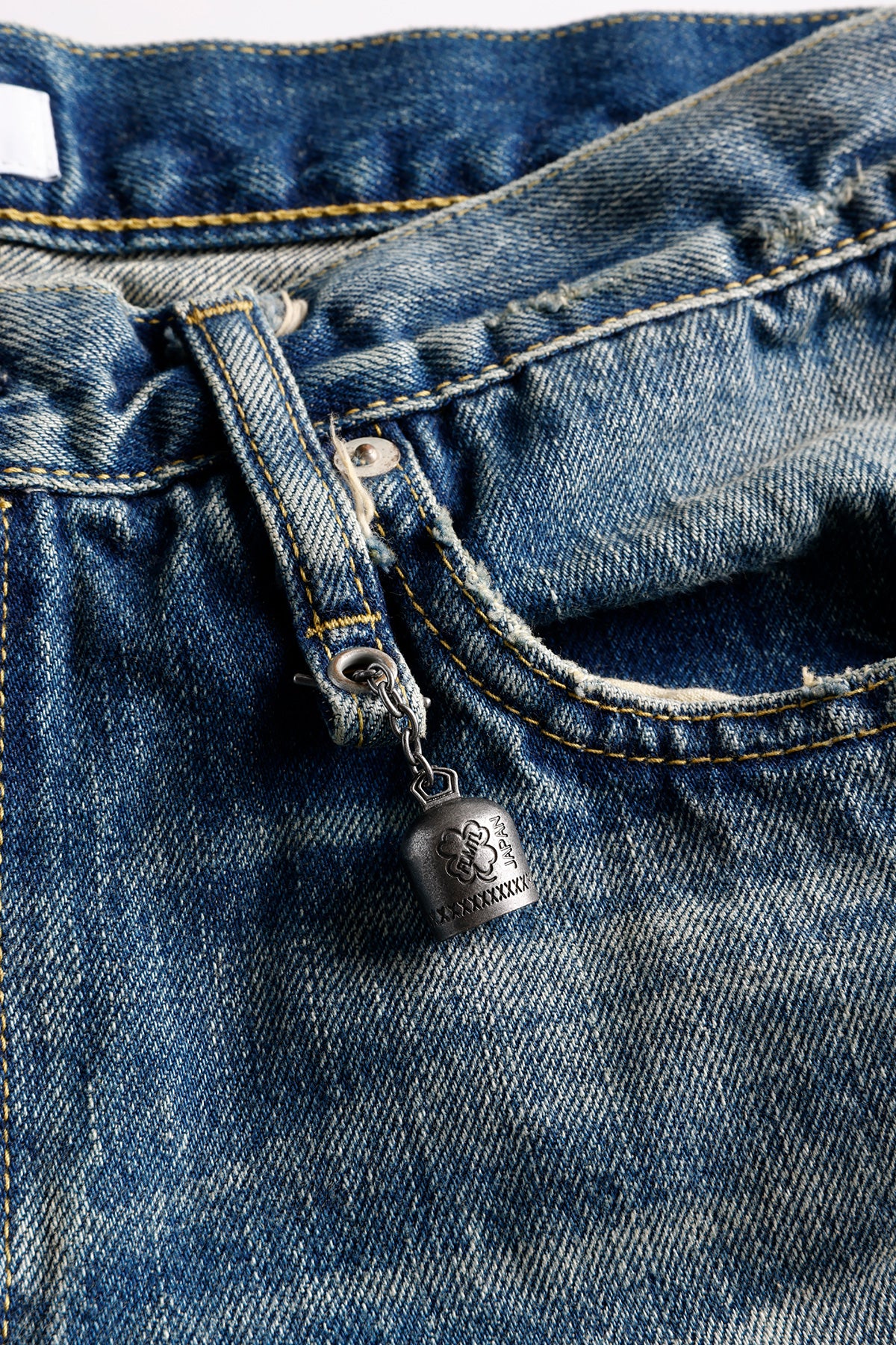 FDMTL FA25MG131 Indigo Patchwork Classic Fit Denim