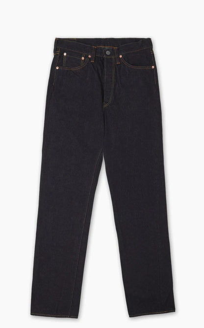 The Flat Head FN-3004 Wide Tapered Jeans Selvedge One Wash Indigo Size L34 W32