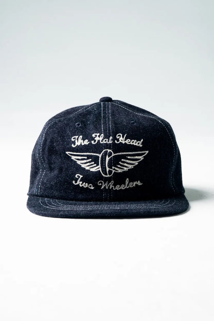 The Flat Head FN-HC007  Headwear 12oz Denim Tracker Cap
