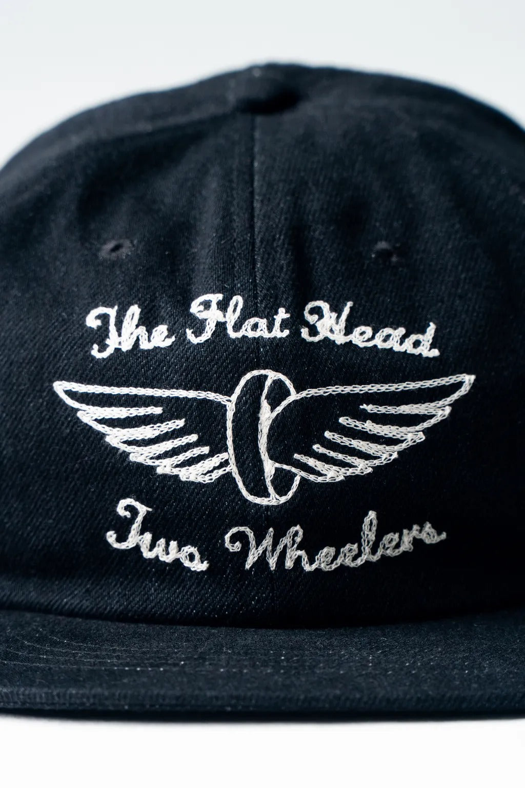 The Flat Head FN-HC007  Headwear 12oz Denim Tracker Cap