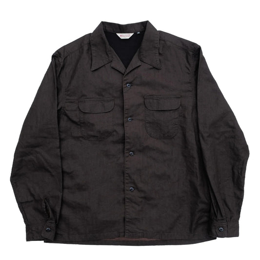 The Flat Head FN-SCR-022L "Bengara" Open Collar L/S Shirt