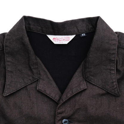 The Flat Head FN-SCR-022L "Bengara" Open Collar L/S Shirt