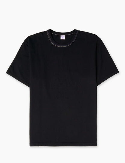 The Flat Head FN-THC-101 Plain T-Shirt Black