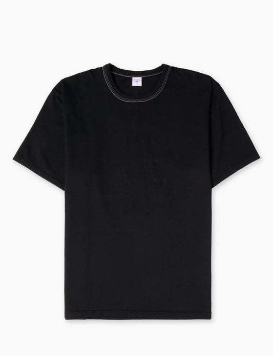 The Flat Head FN-THC-101 Plain T-Shirt Black