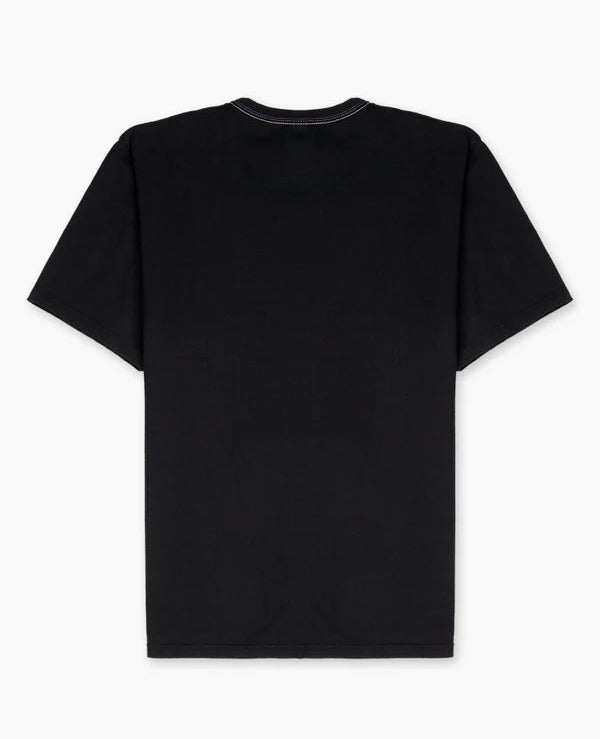 The Flat Head FN-THC-101 Plain T-Shirt Black