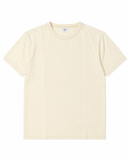 The Flat Head FN-THC-101 Plain T-shirt Ivory