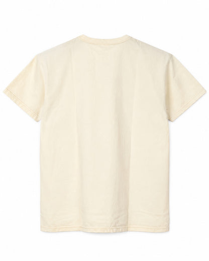 The Flat Head FN-THC-101 Plain T-shirt Ivory