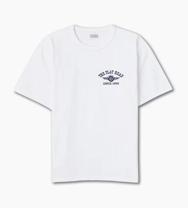 The Flat Head FN-THC-202 Flying Wheel T-shirt White