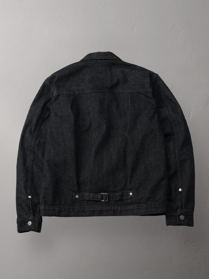 The Flat Head FN-OJ-DB001 12.5oz BLACK DENIM 40’s JACKET