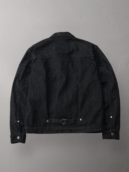 The Flat Head FN-OJ-DB001 12.5oz BLACK DENIM 40’s JACKET