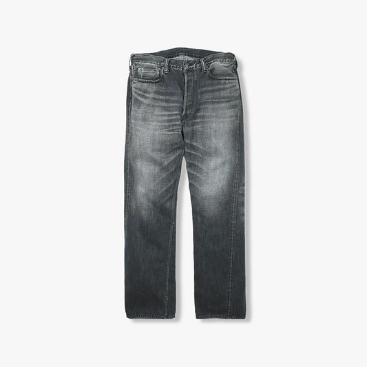 FullCount 1108BKSSHW - Slim Straight Black Denim Dartford (Super Smooth) 11.5oz.Black