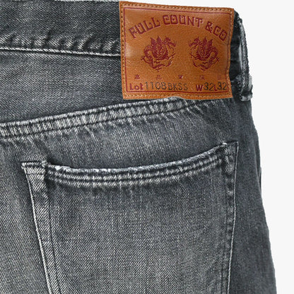 FullCount 1108BKSSHW - Slim Straight Black Denim Dartford (Super Smooth) 11.5oz.Black