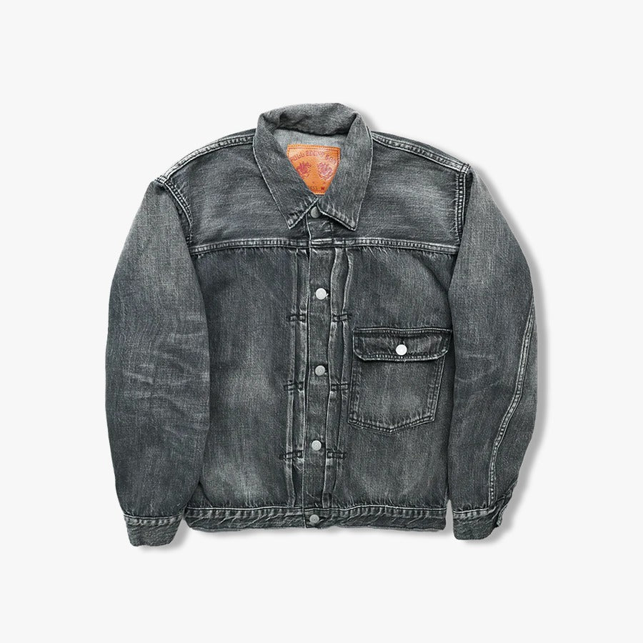 FullCount 2107BKSSHW - 11.5oz "Super Smooth" Black Selvedge Denim Dartford Jacket - Type 1