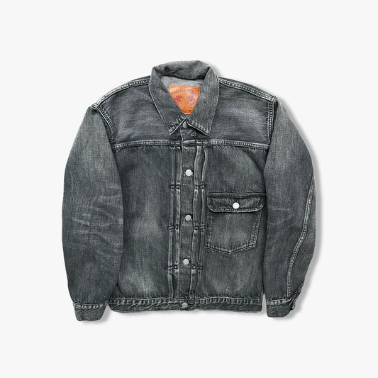 FullCount 2107BKSSHW - 11.5oz "Super Smooth" Black Selvedge Denim Dartford Jacket - Type 1