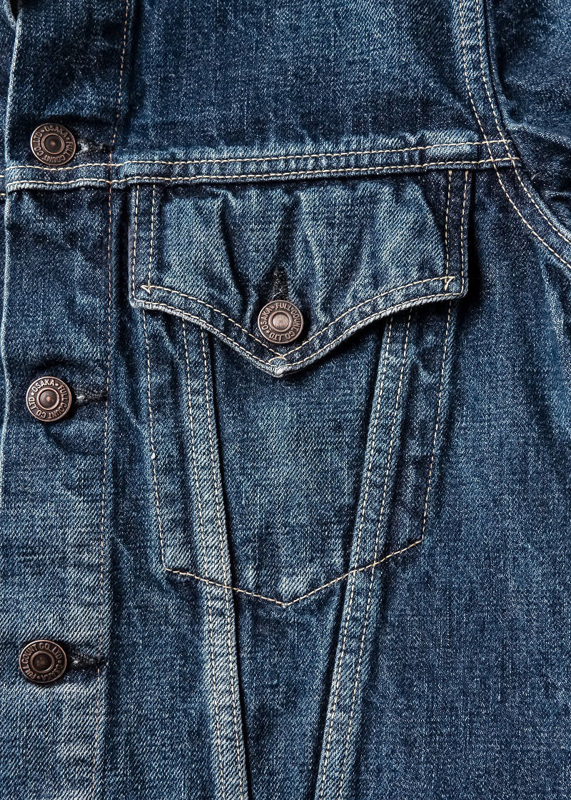 FullCount 2978-2101 - "Dartford" Jacket Type 3 13.7 oz Indigo Blue