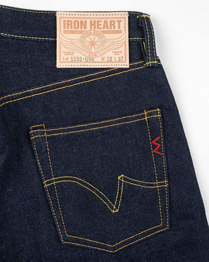 Iron Heart IH-555S-UHR 21/23oz Ultra Heavy Raw Selvedge Denim Slim Cut Jeans
