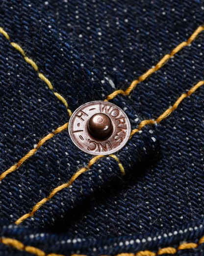Iron Heart IH-555S-UHR 21/23oz Ultra Heavy Raw Selvedge Denim Slim Cut Jeans